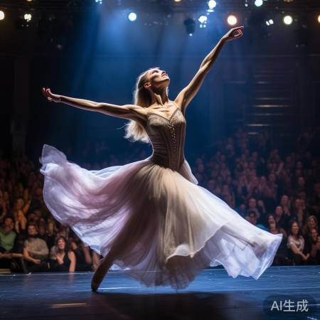 舞者失误后完美逆袭