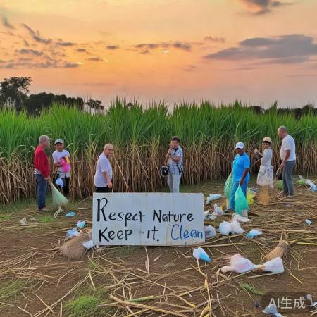 游客破坏甘蔗地，呼吁文明旅游