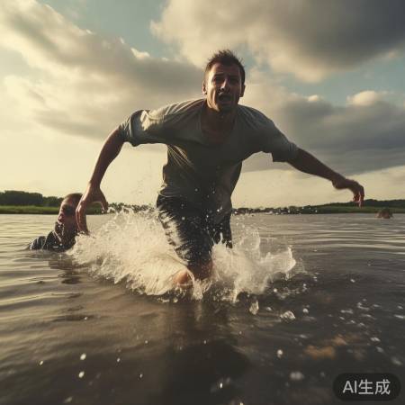 男子勇救落水者视频引关注，网友热议正能量事件