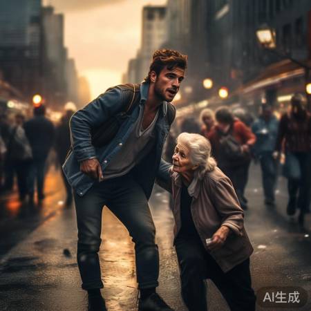 英勇男子，传递善良之美