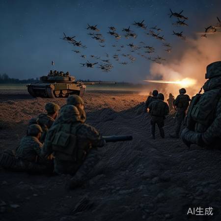 俄乌夜战激烈对抗