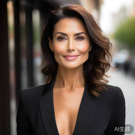 万茜气质独特，自信迷人