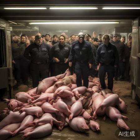 肉联公司门口死猪堆满，7人被警方控制事件详情揭晓