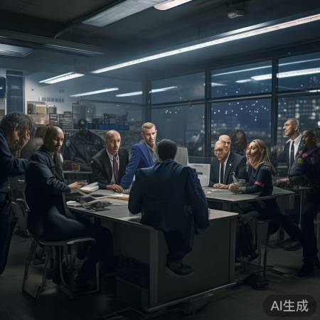 警方查处公司老问题,7人被抓。