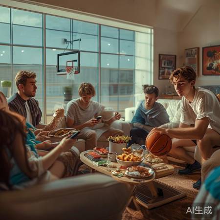 杨瀚森场外表现抢眼，三分线外成焦点