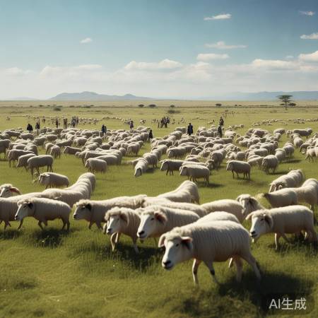 非洲草原资金羊群