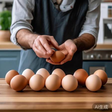 鸡蛋壳色深新鲜度佳