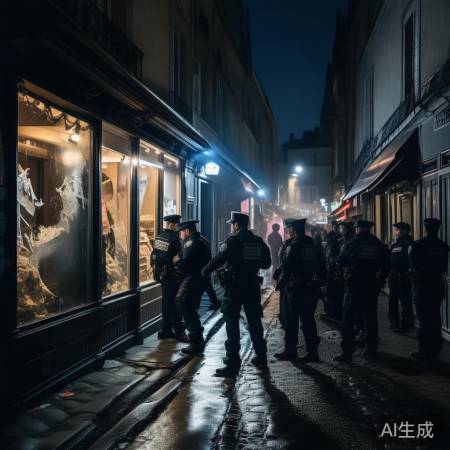 “法国罕见抢劫案,热议中。”