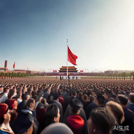 馆长北京升旗仪式亲身体验