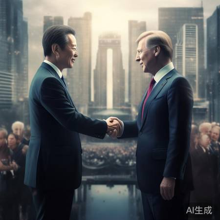 中韩元首握手映历史变迁