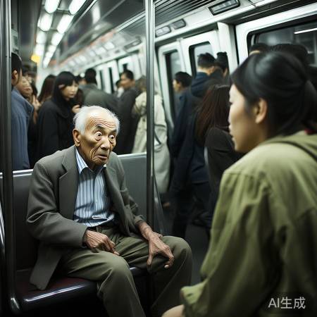 上海地铁回应：老人强坐女生腿引关注，官方回应有何说法？