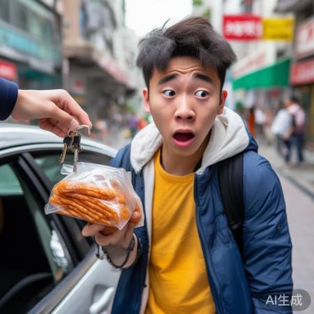 学生买淀粉肠,钥匙被盗