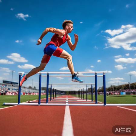 跨栏架：田径运动器材