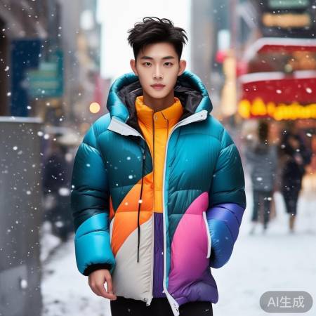 羽绒服多样时尚