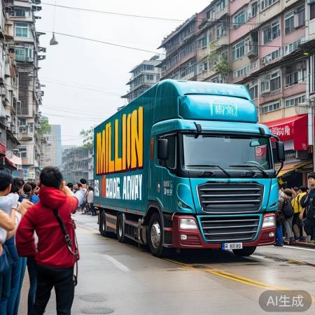 惠州街头现亿现金货车