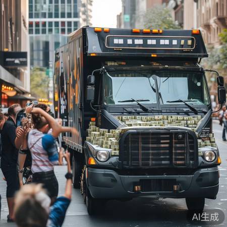 银行货车现金大放送