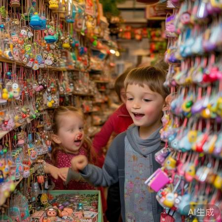 姐弟推销挂件,种类繁多