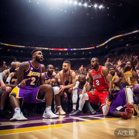 湖人败给老鹰,老鹰逆袭成功