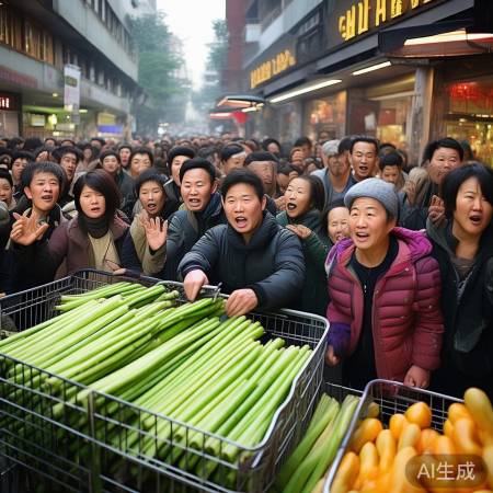 成都市民抢购降价甘蔗