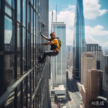城市高楼攀岩挑战