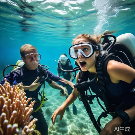 三亚潜水教练揭秘：女潜友气瓶之谜，真相大白！