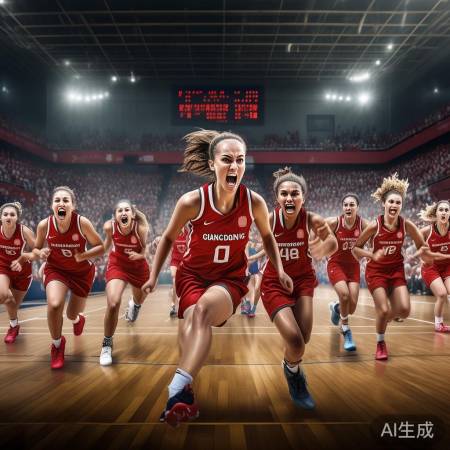 广东女篮勇闯难关,顽强夺冠