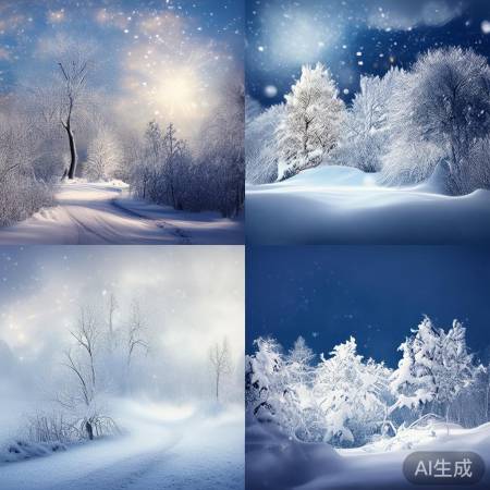 雪景多变,美得陶醉