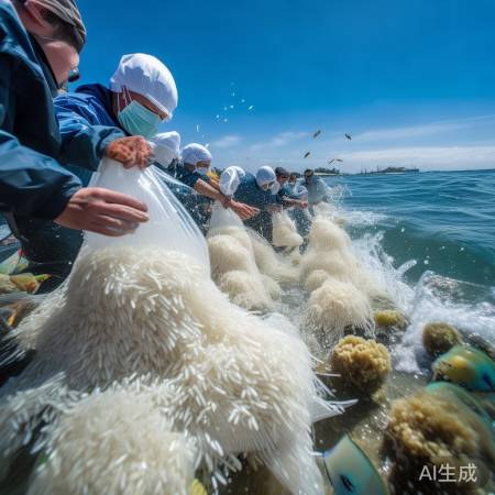 大米保护海洋，环保行动