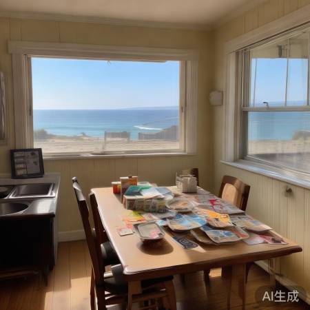 海边生活成本低，外卖为主