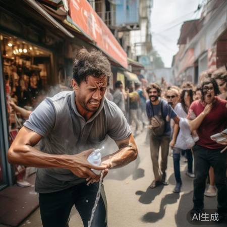 男子转卖假烟遭辣椒水反击，店家机智应对！