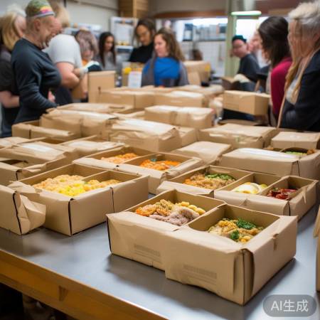 香港火灾救援现场：街坊小店爱心捐赠盒饭暖人心