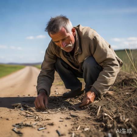 拾钉者无畏，护路情真。