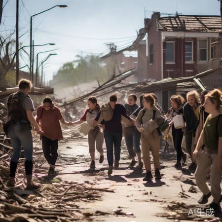 灾难中显人性光辉