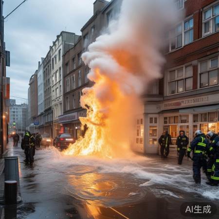 药房门口主供热管道爆裂悲剧：1死1伤紧急处理中