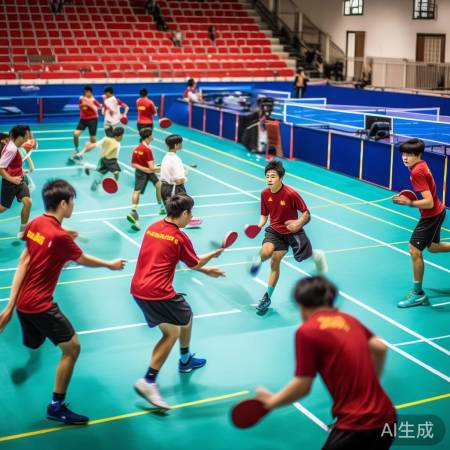 国乒混团训练，强强联合