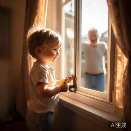 萌娃反复叮嘱爷爷：安全出行，温馨接送情