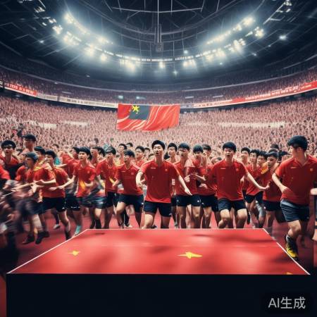 国乒选手展中国力量