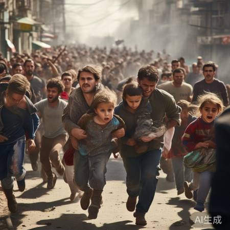 居民紧急疏散，心酸场面