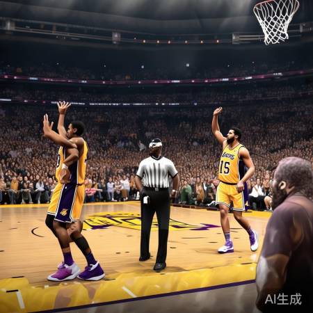 “裁判热议,湖人拼搏夺冠”