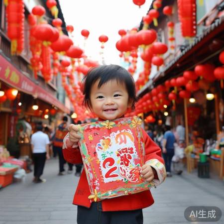 三岁萌娃春联：童言童语迎新春