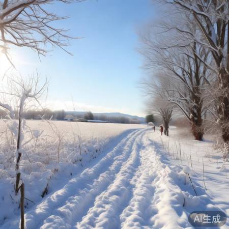初雪预示冬降，润农望期盼