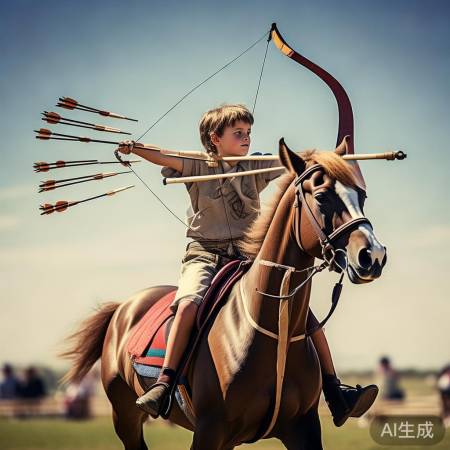 11岁神童12秒骑射五箭全中，创射击奇迹！