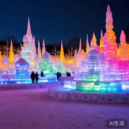 冰雪大世界，梦幻灯光秀