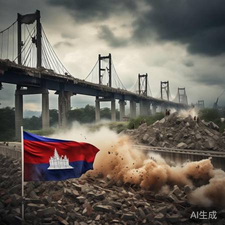 柬埔寨国防部证实：泰国炸毁柬埔寨一民用桥梁事件细节曝光