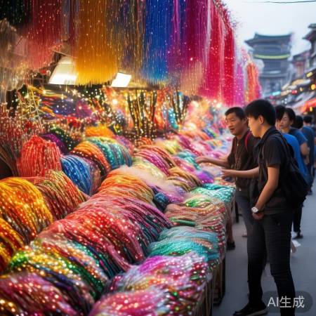 山西烟花摊位热闹非凡