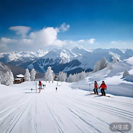 奥地利滑雪胜地美景