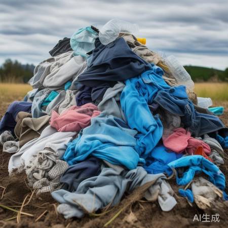聚酯衣物生产耗油，降解慢，污染