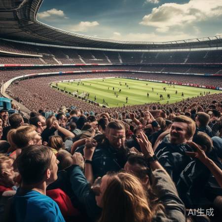 足球场变江湖,场面火爆