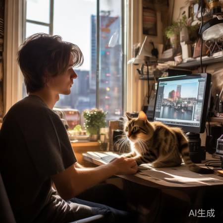 摄影爱好者坚持记录爆红猫