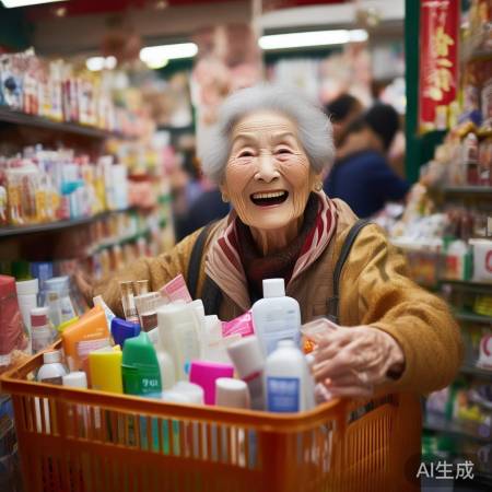 大妈免税店狂购喜悦